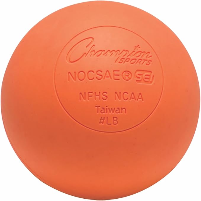 Champion Sports Lacrosse Balls – Official Size SEI Certified, Multi-Color Packs of 3, 6, or 12 for Practice & Games