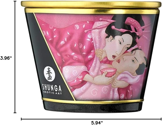 Shunga Caress By Candlelight Massage Candle - Aphrosisia/Roses
