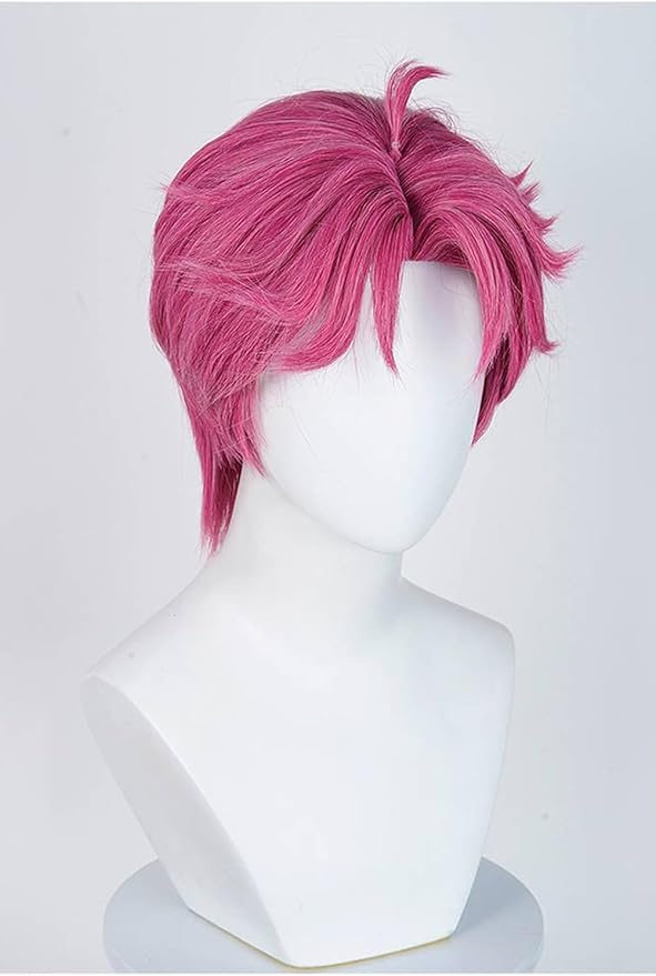 Mens Abby Cosplay Costume Abby Green Shirt Wig Set for Halloween