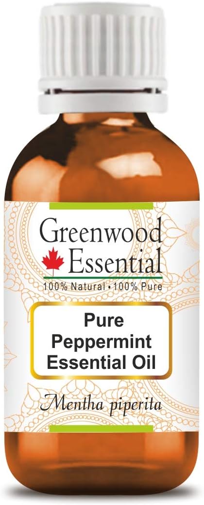 Greenwood Essential Pure Peppermint Essential Oil (Mentha piperita) Steam Distilled 15ml (0.50 oz)