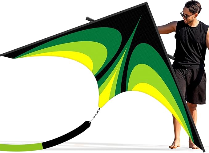 SGftre Delta Kite for Kids & Adults，Extremely Easy to Fly for Beginners，Kites for Beach Trip Park Family Outdoor Activities