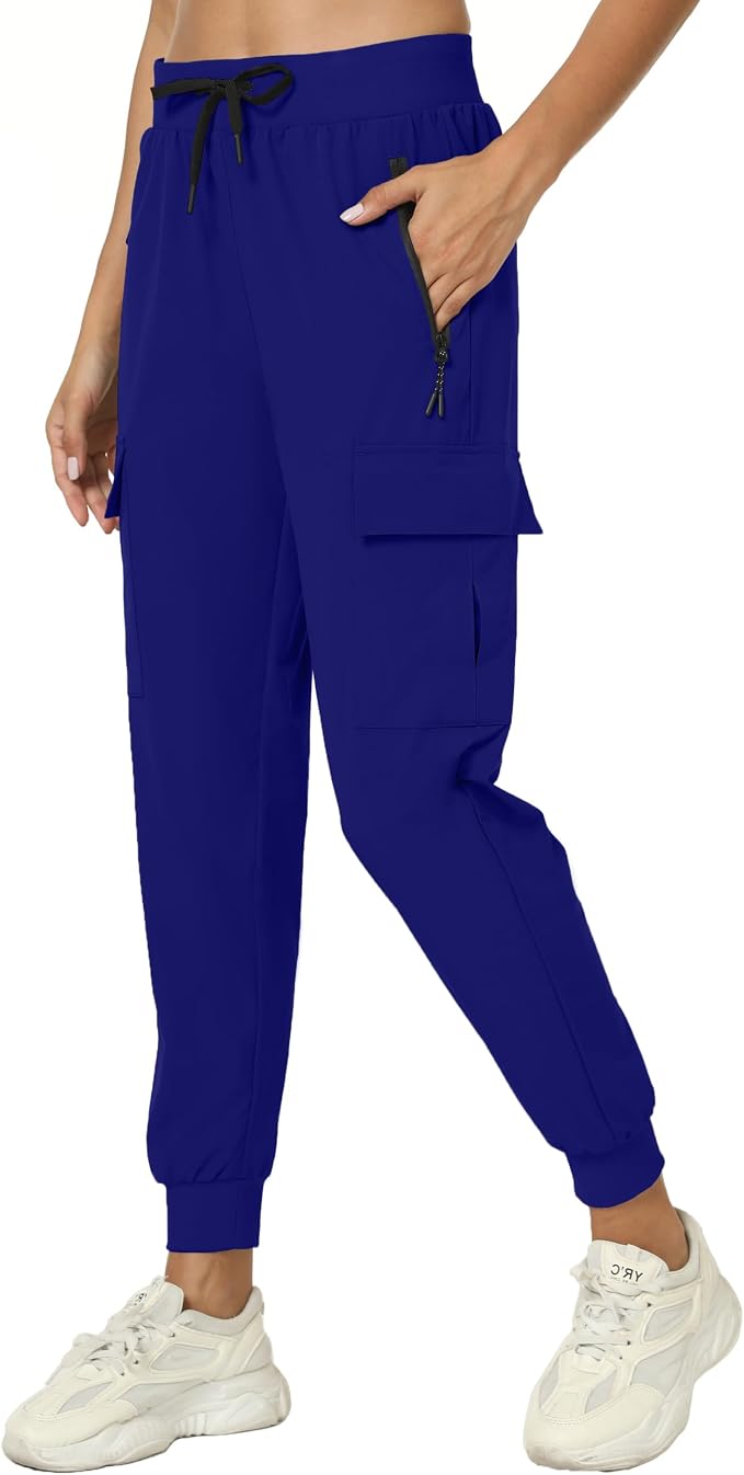 Women's Joggers Cargo Pants Lightweight Quick Dry Hiking Running Pants for Athletic Casual & Outdoor