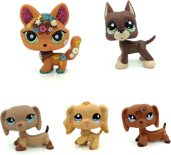 LPS pet Shop Animal Action Figures Dog Cat Kids Boys Girls Gift (1pcs Random)