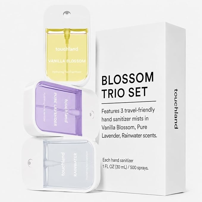Touchland Hand Sanitizer Spray, Blossom Trio - 3 x 1 FL OZ