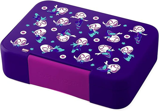 Simple Modern Marvel Bento Lunch Box for Kids | BPA Free, Leakproof, Dishwasher Safe | Lunch Container for Girls and Boys, Toddlers | Porter Collection | 5 Compartments | Spider Gwen