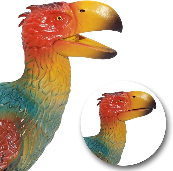 Gemini&Genius Brontornis Figurine Animal Toy, Prehistoric Bird Action Figure, Terror Bird, Collectible Brontornis Figurine Toy for Boys and Girls Gift (North American Thunderbird)