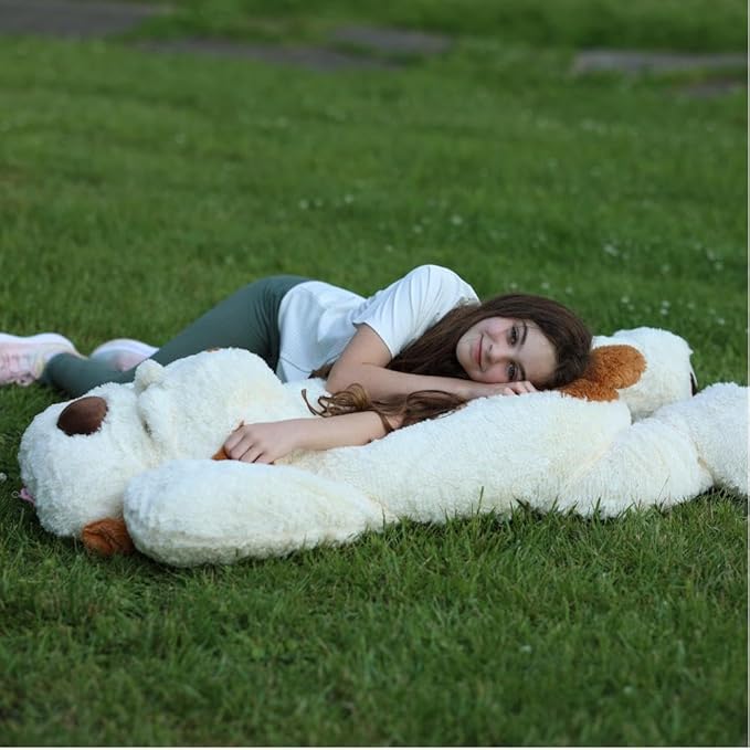 MaoGoLan 52“ Giant Stuffed Puppy Dog Animal,Ultra Soft Large Plush Soft Plush Dog Body Pillow Toy for Girls,Kids,Puppy Lover