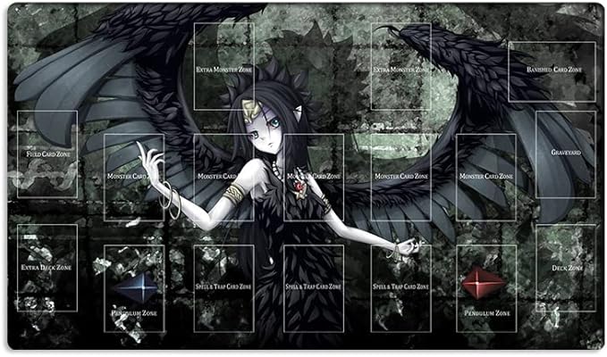 New Mlikemat Playmat Fabled Grimro TCG CCG OCG Trading Card Game Mat with Zones + Free Bag (ZD014-83-A)