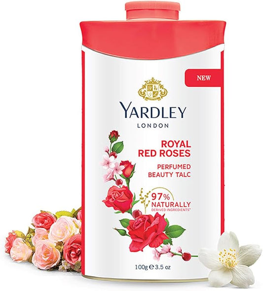 Yardley London Royal Red Roses Perfumed Beauty Talc 100g