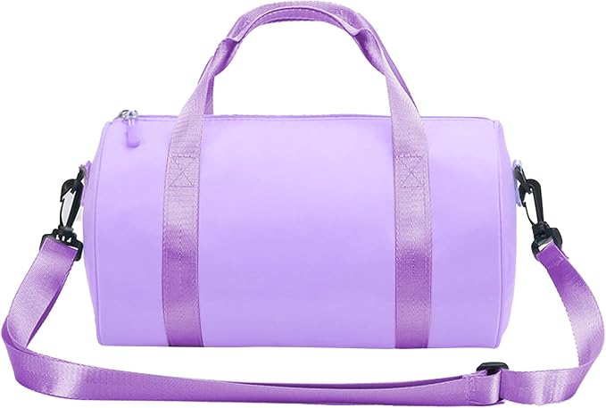 Ballet Dance Bag Mini Gym Bag Lightweight Small Duffle Bag 10L Cute Crossbody Bag for Yoga Swimming Sport (Purple)