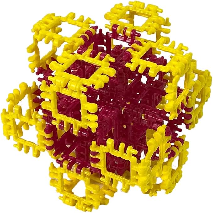 That Hinge Toy 150 Piece Yellow + Pink Set, Dinosaur + More STEM Construction Toy Building Set