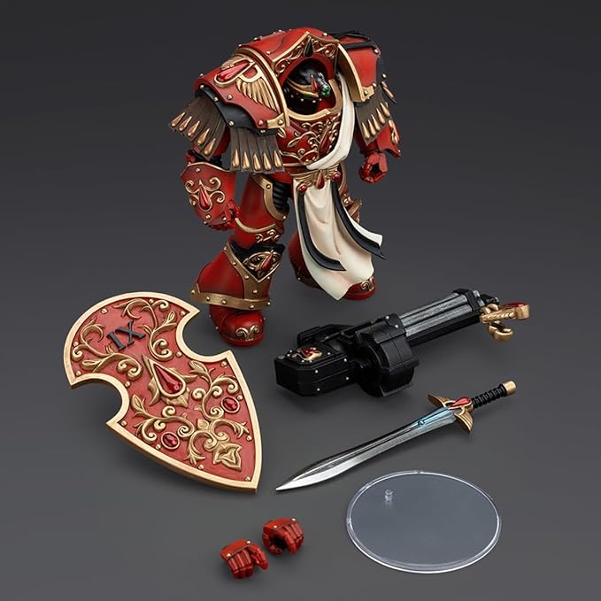 JOYTOY Warhammer The Horus Heresy 30k 1/18 Action Figure Blood Angels Crimson Paladins Squad 5PCS Collection Model Birthday Gift