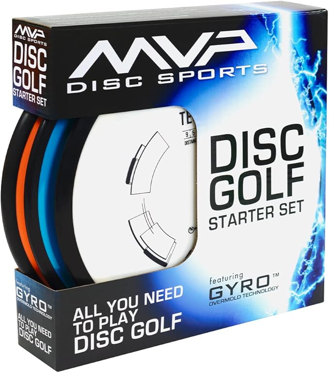 MVP Disc Sports 3-Disc Premium Disc Golf Starter Set (Colors and Models May Vary)