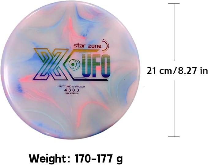 X-UFO Disc Golf Set - Disc Golf Starter Set, Includes 1 Putter, 1 Driver, and 1 midrange disc, Weighing 170-178 Grams. Suitable for Beginners and Professional disc Golf tournaments