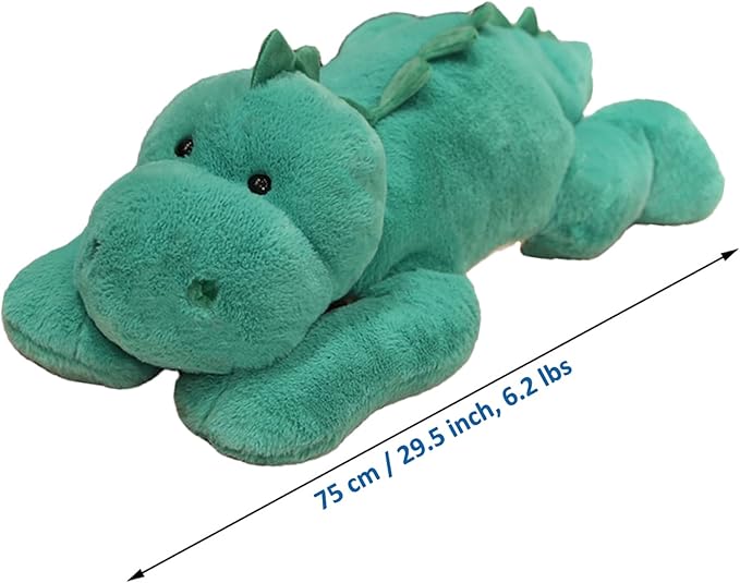 Weighted Stuffed Animals, 6.2 lbs Weighted Dinosaur Stuffed Animal Toy Dinosaur Weighted Plush Animals Throw Pillow Gifts for Boys Girls, 29.5 inch