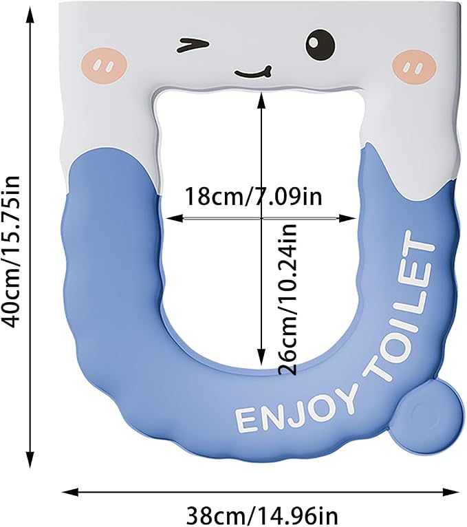 Thick Toilet Seat Cover, Kids Toilet Seat Covers For Bathroom, Waterproof Washable Eva Toilet Cushion Seat Warmer, Soft Close Toilet Seat Cushion For Seniors, Pressure & Pain Relief Comfort (Coffee)