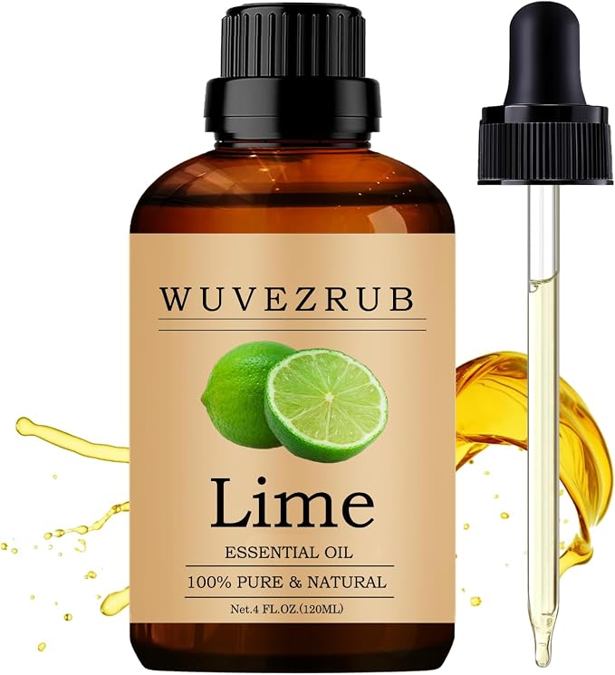 Lime Essential Oils 120ML, 100% Pure and Natural Essential Oil for Aromatherapy Diffuser - 4 Fl Oz/Lime