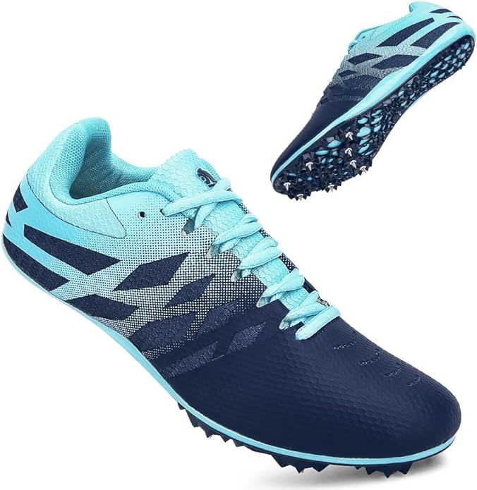 Men Women Kids Track and Field Shoes Professional 8 Spikes Running Racing Sneakers Breathable Lightweight Sprinting Shoes