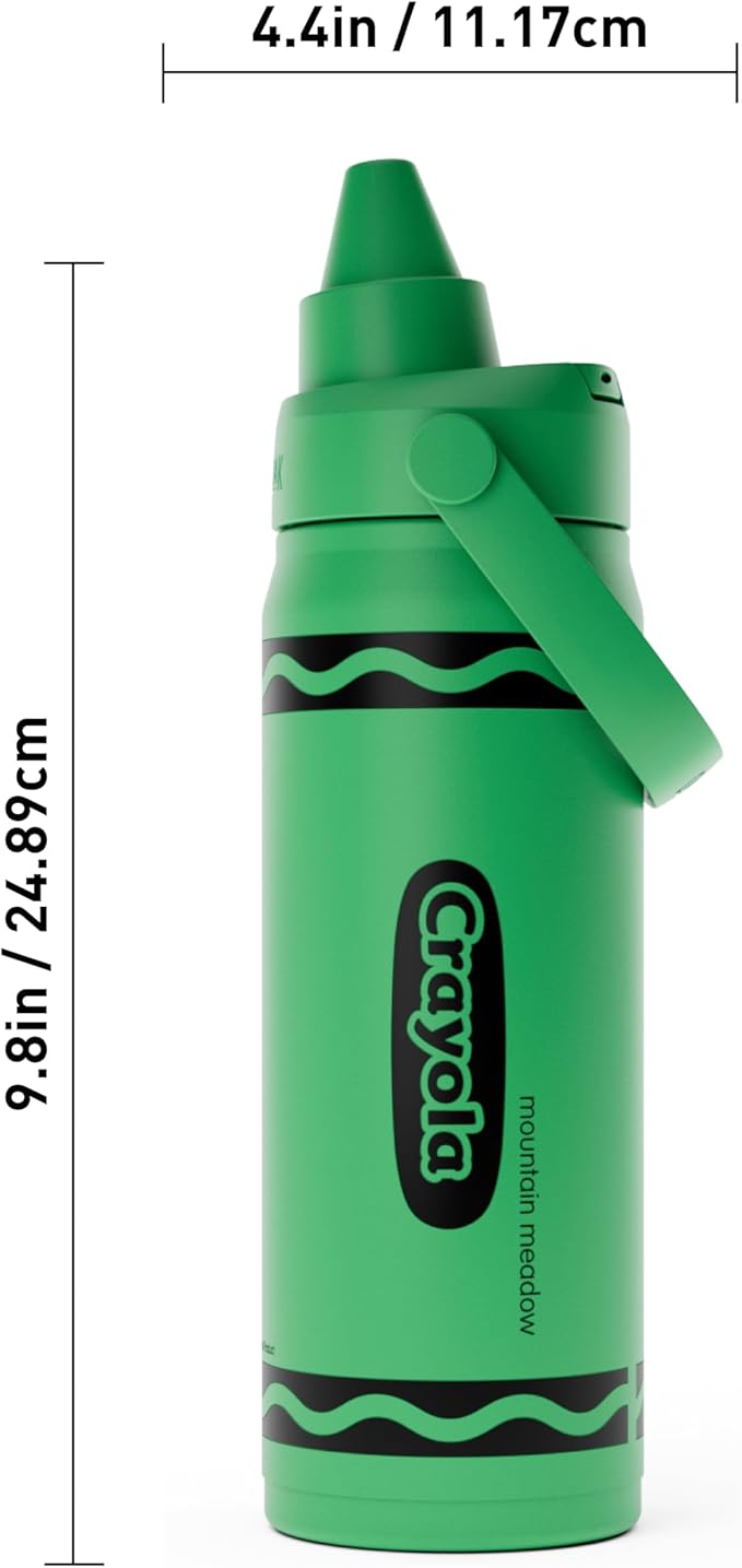 CamelBak Crayola Chug Insulated Stainless Steel Water Bottle, Limited Edition Lid, Mountain Meadow, 16oz