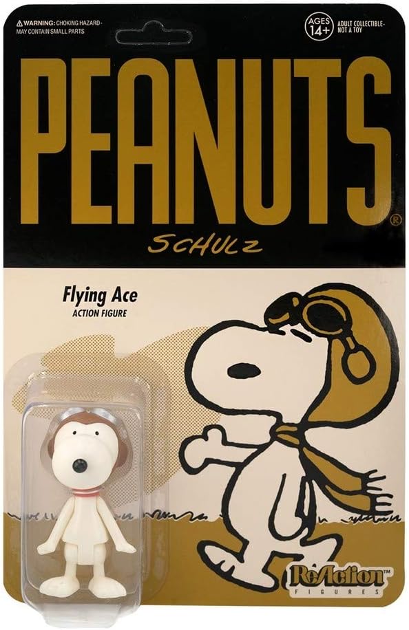 Super7 Peanuts Snoopy Flying Ace 3.75 in Reaction Figure