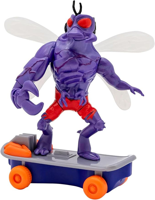 Teenage Mutant Ninja Turtles Toy, Superfly Sewer Shredder Pullback Skateboard, TMNT Mutant Mayhem Collectible Ninja Toy for Kids, 5-Inch TMNT Collectible, Ages 3+