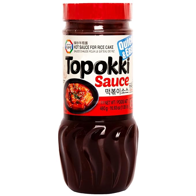 Surasang Tteokbokki Sauce for Mild Spicy Rice Cake Stir Fry | Korean Rice Cake Sauce, 16.93 Ounce, Pack of 1