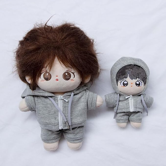 10cm 15cm 20cm Plush Doll Clothes Coat Pants Multi-Color Sportswear Sets Toys Dolls Accessories (Blue, 15cm)