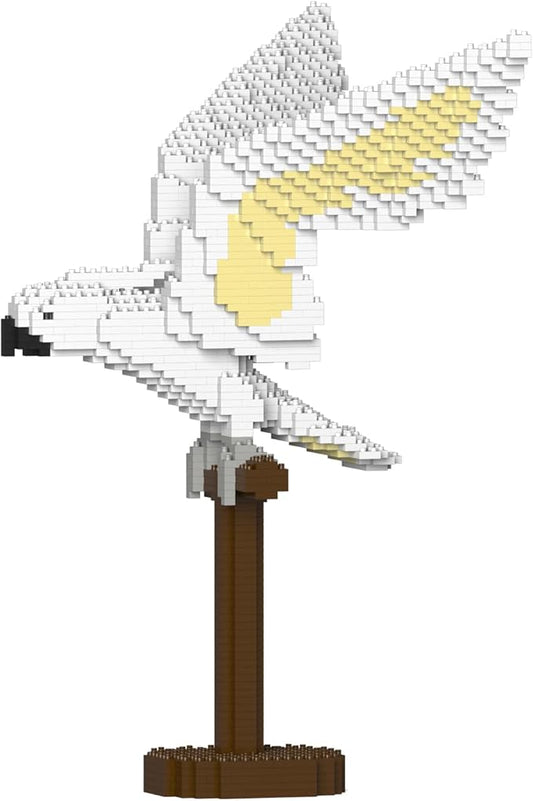 JEKCA Umbrella Cockatoo 02S | Parrot Plastic Building Blocks | Age 14+