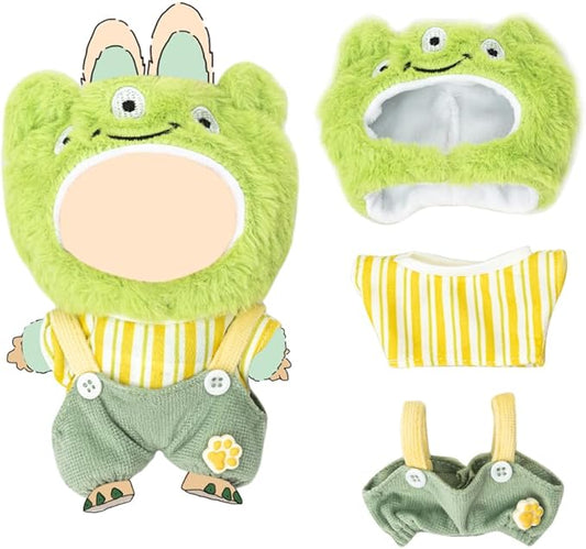 Clothes for 17cm Dolls(NO Doll) Outfit with Accessories Suit Cute Stylish Dress Up Set Three-Eyed Monster