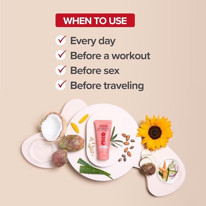 URO Intimate Whole Body Deodorant Cream – Dermatologist Tested, Hypoallergenic, Non-irritating, Aluminum Free, Unscented, Dries Clear – Odor & Moisture Control, Anti-Chafing – 3 Oz Tube (Pack of 2)