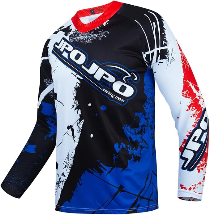 Dirt Bike Jersey for Youth, Kids Mountain Bicycle Shirt Long Sleeve Children Downhill Jerseys for Motorcycle Motocross