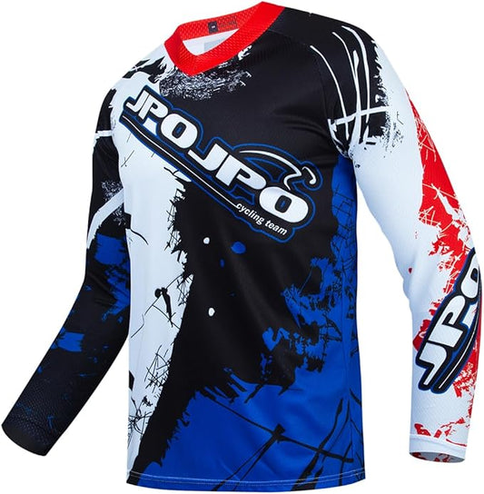 Dirt Bike Jersey for Youth, Kids Mountain Bicycle Shirt Long Sleeve Children Downhill Jerseys for Motorcycle Motocross