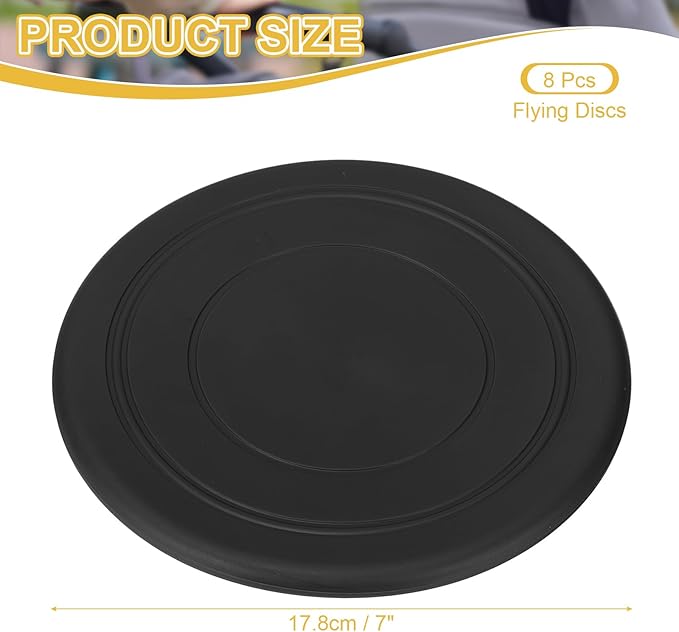 PATIKIL Flying Disc Soft Silicone Colorful Flying Disk Flyer for Outdoor Sports Lawn