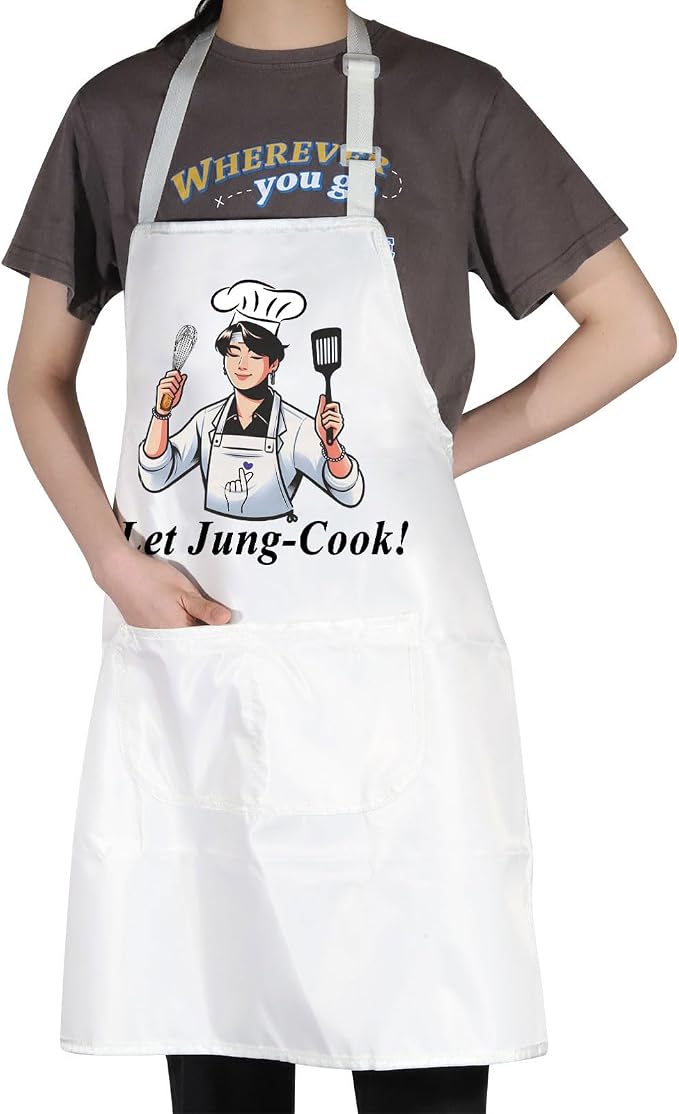 JNIAP Korean Group Kitchen Apron Korean Group Fans Gifts Korean Group Kitchen Gifts Korean Music Lover Gift