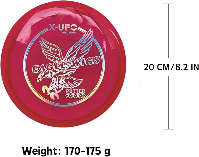 X-UFO Disc Golf Set - Disc Golf Starter Set, Includes 1 Putter, 1 Driver, and 1 midrange disc, Weighing 170-178 Grams. Suitable for Beginners and Professional disc Golf tournaments