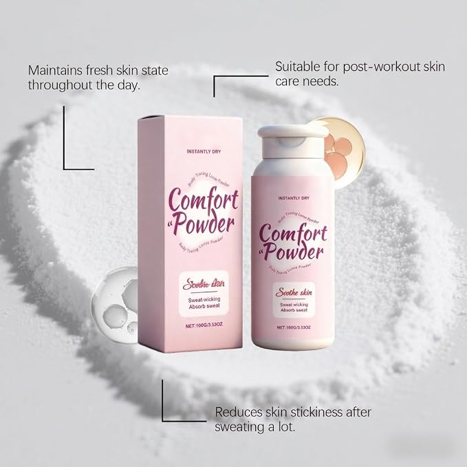 Women's Body Comfort Powder - Talc-Free Dusting Powder with Light Scent, 3.53oz | Moisture Absorbing Powder for Post-Shower & Post-Workout Freshness, Stays Dry & Comfortable All Day (1)