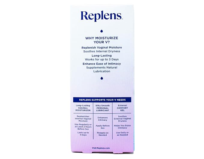 Replens Long-Lasting Vaginal Moisturizer - 8 ct, Pack of 4