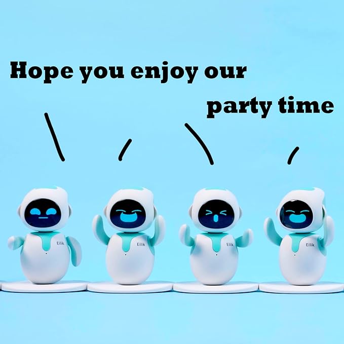 Eilik – Cute Robot Pets for Kids and Adults, Your Perfect Interactive Companion at Home or Workspace, Unique Gifts for Girls & Boys.