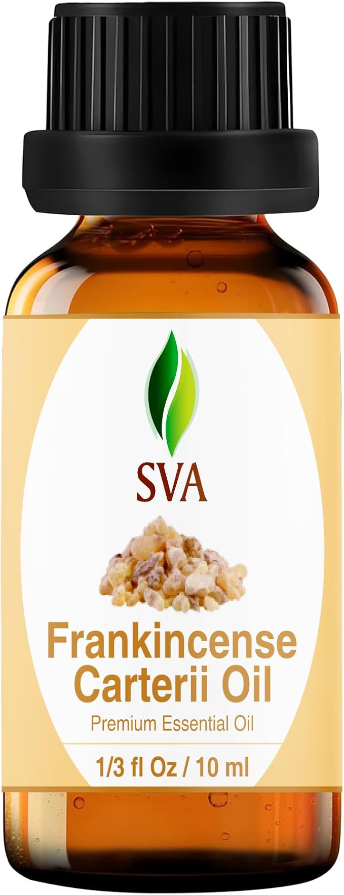 SVA Frankincense Essential Oil – 1/3 Fl Oz – for Diffuser, Skin & Hair Care – Ideal for Massage & DIY Blends – with Dropper