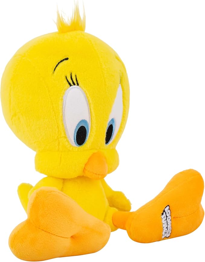 Jazwares Warner Bros. Discovery Looney Tunes, 8-Inch Tweety Bird Plush - Super-Soft and Huggable Plush Toy - Official Licensed Plush - for All Ages
