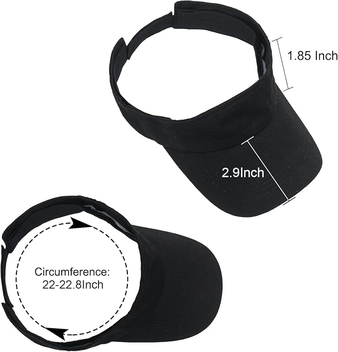 ANDICEQY Sports Sun Visor Hat, Sun Hat Visors for Women and Men for Outdoor | Adjustable Sun Visor Hats, Lightweight & Breathable, Cotton, Ideal for Running, Tennis, Golf, Outdoor Sports and Beach