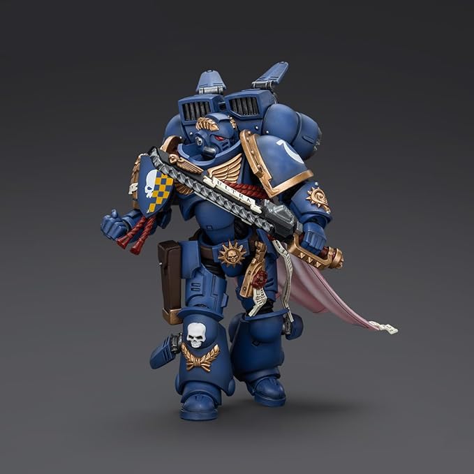 JOYTOY Warhammer 40,000 1/18 Action Figure Ultramarines Captain with Jump Pack Collection Model Birthday Gifts