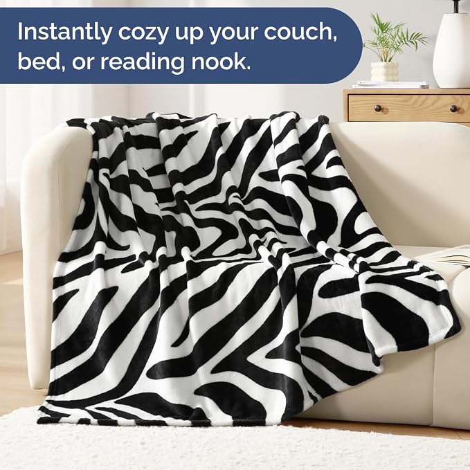 Ultra Soft Fleece Blanket - Flannel Fleece Luxury Blanket - Lightweight for Couch Bed Chair - Thick, Warm and Breathable - All Season Cozy Fuzzy, Anti-Static Microplush Bedding, Queen, Design 284