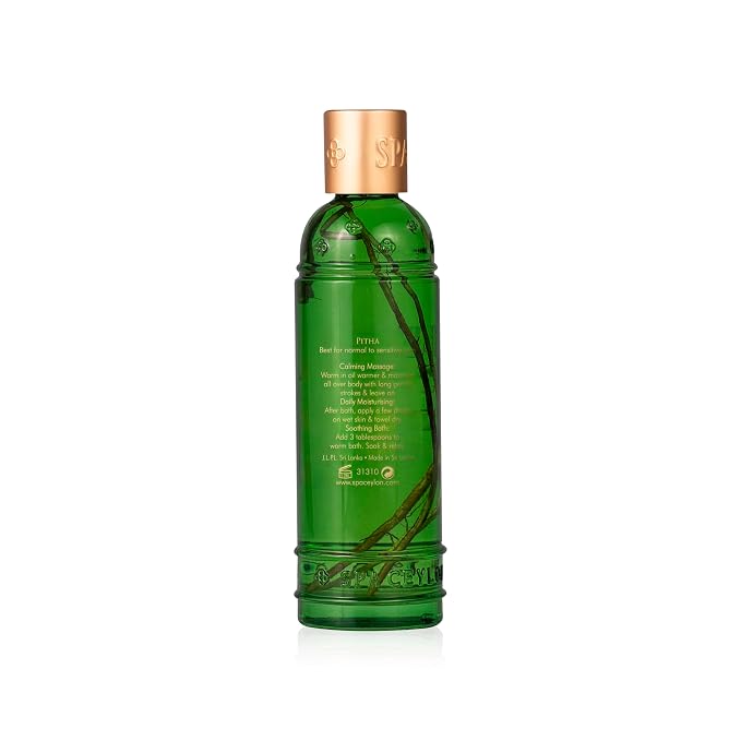 SPA CEYLON Aloe Vera & Pandanus Massage & Bath Oil – Calming Natural Body Oil for Sensitive Skin with Sandalwood, Vetiver & Aloe Vera – Massage, Bath & Body Moisturizer – 100ml
