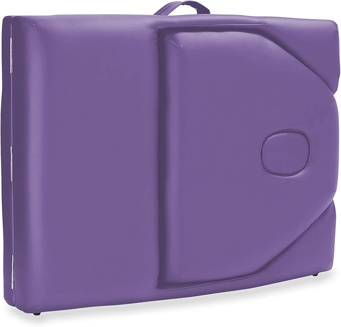 Saloniture Professional Portable Massage Table with Backrest - Lavender