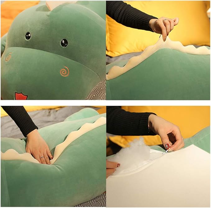 Dinosaur Plush Toy Pillow Cute Big Dinosaur Stuffed Animal Doll Large Plush Anmial Pillow Gifts for Kids Birthday,Valentine,31.5 inch