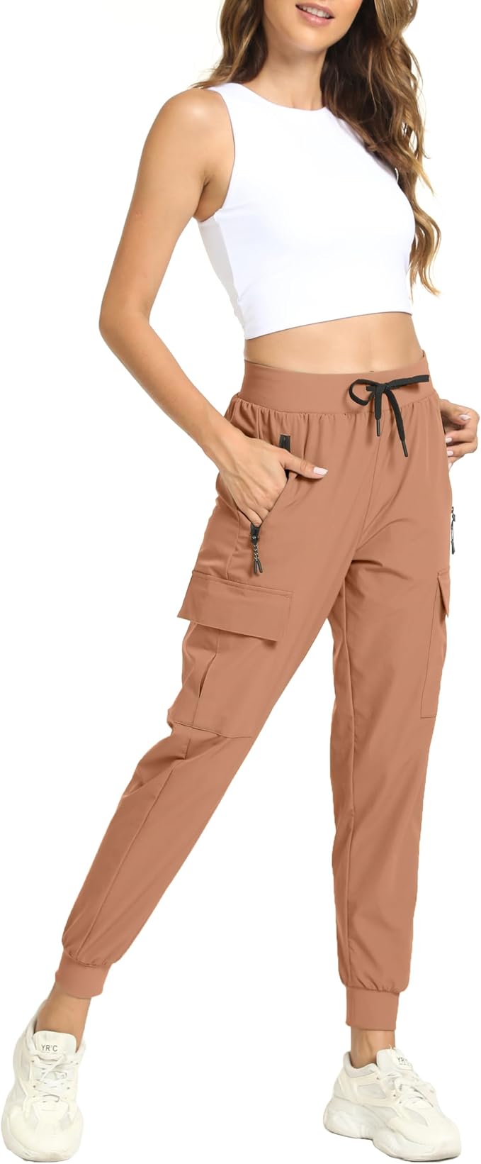 Women's Joggers Cargo Pants Lightweight Quick Dry Hiking Running Pants for Athletic Casual & Outdoor