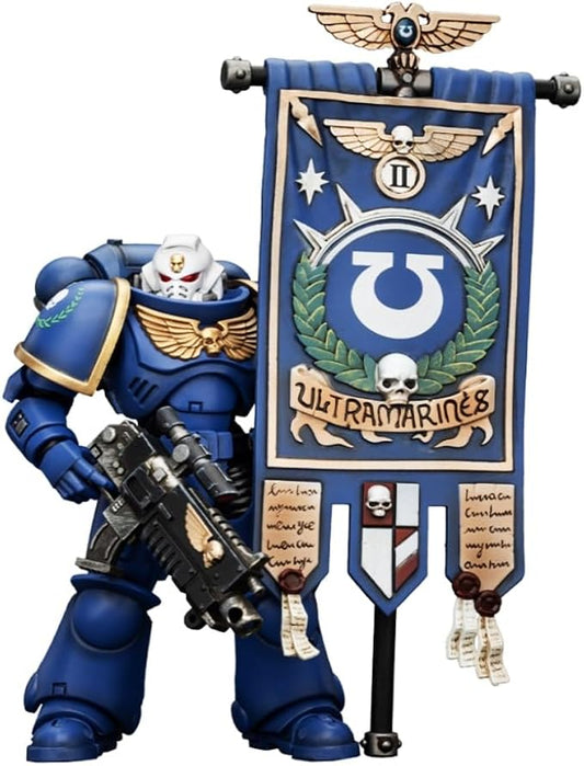 JoyToy Warhammer 40K Ultramarines Heroes of The Chapter Primaris Ancient Posca 1:18 Scale Action Figure Mecha Joy Toy Collection Model 4.76in
