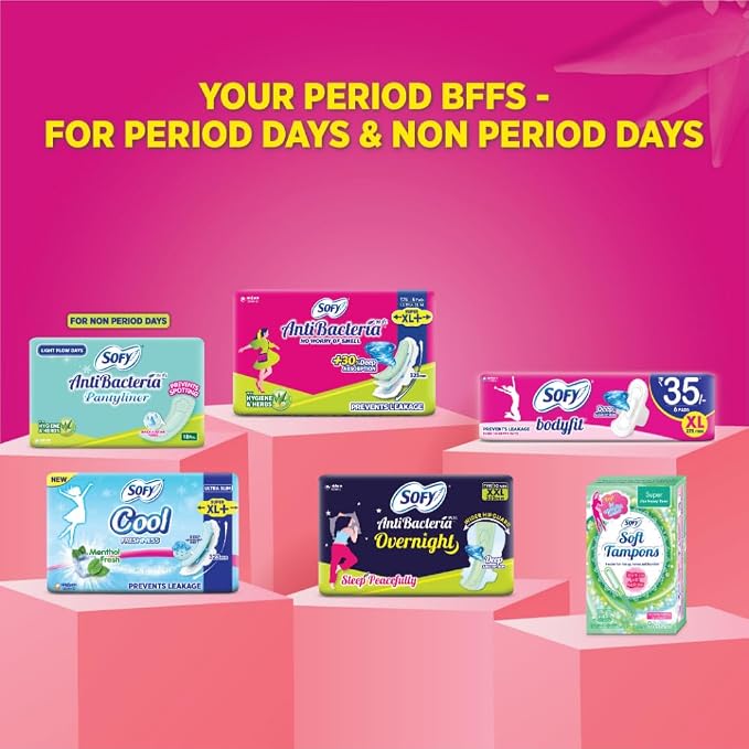 Sofy 99.9% Sanitary Pads - 44 Pads (Super XL Plus) - 323mm