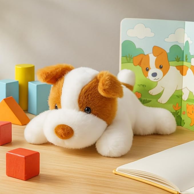 Adorable Plush Dog Stuffed Animal Soft Stress Relief Plush Toy Cute Birthday Gifts for Boys Girls Kids Toddlers